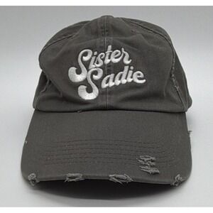 Sister Sadie Gray Adjustable Baseball Cap Hat, One Size